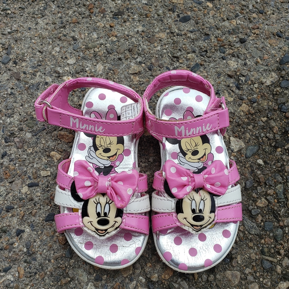 Minnie mouse toddler light up sandals